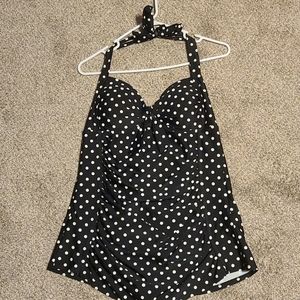 Polka-dot swimsuit